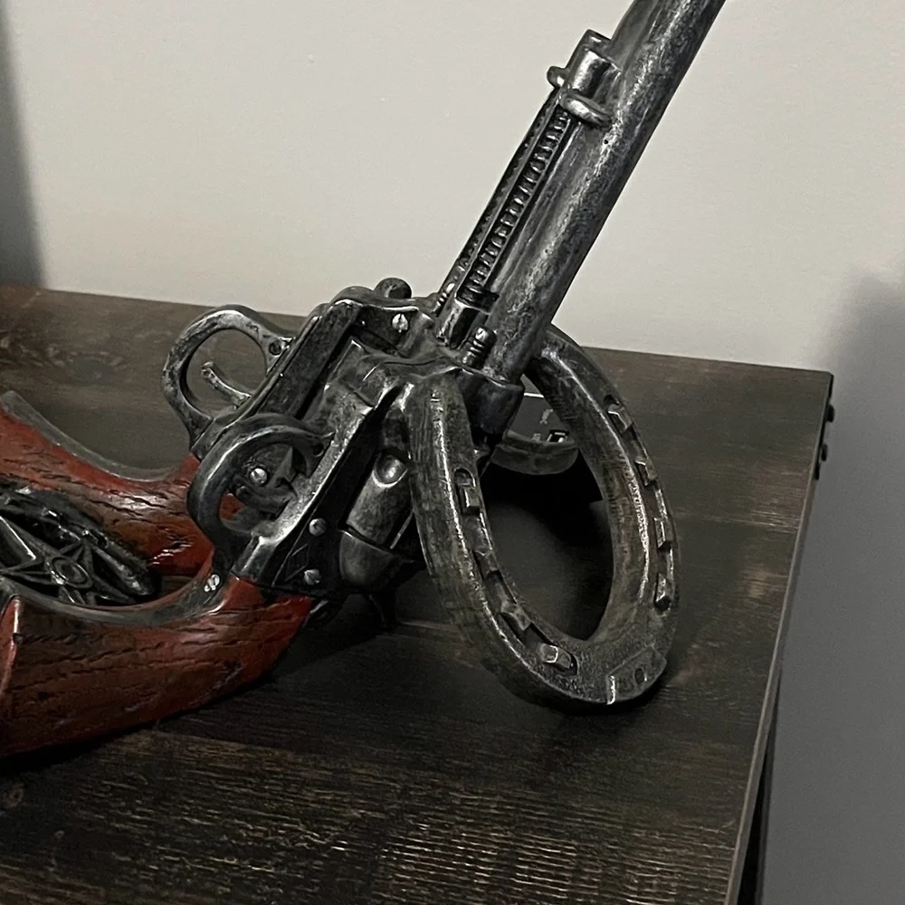 Pier 1 Double Six Shooter Wine Bottle Holder  EUC